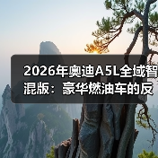 2026年奥迪A5L全域智混版:豪华燃油车的反常识拐点(图2) 2026年奥迪A5L全域智混版:豪华燃油车的反常识拐点(图2)